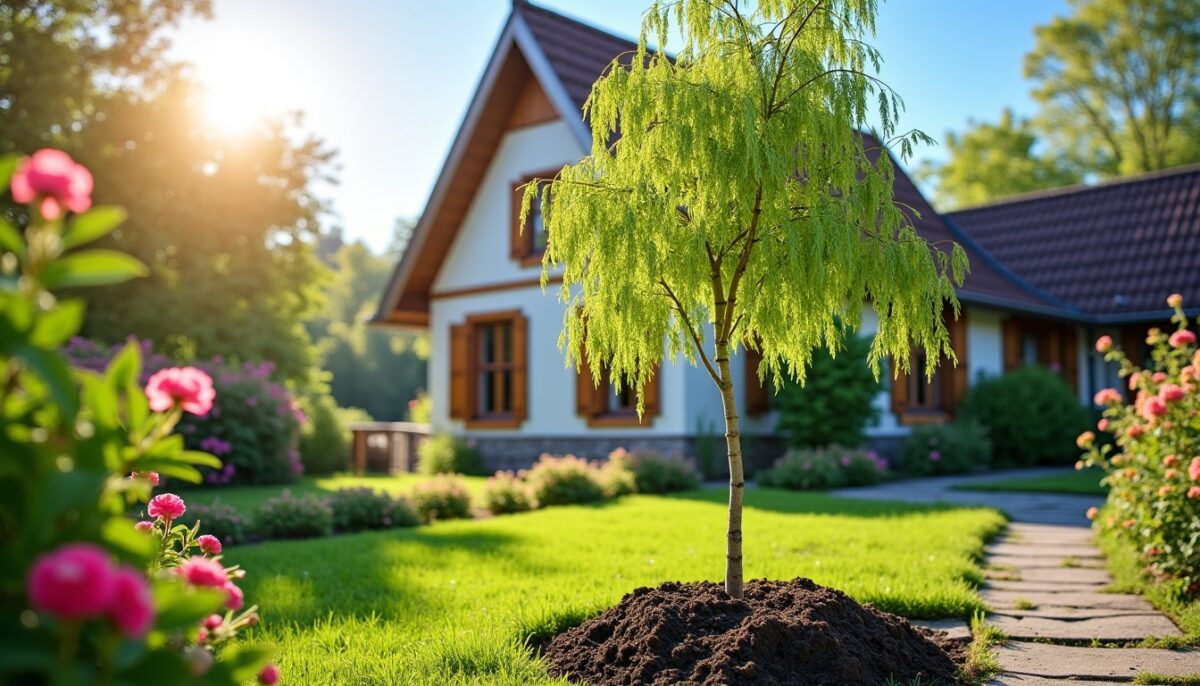 Saule crevette : quelle distance idéale respecter pour le planter près de la maison ?